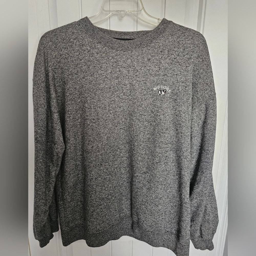 Vintage 90s Big Dogs Heathered Sweatshirt Large